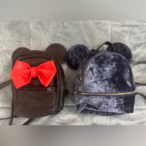 Other - Kids' Black and Red Bow Backpack